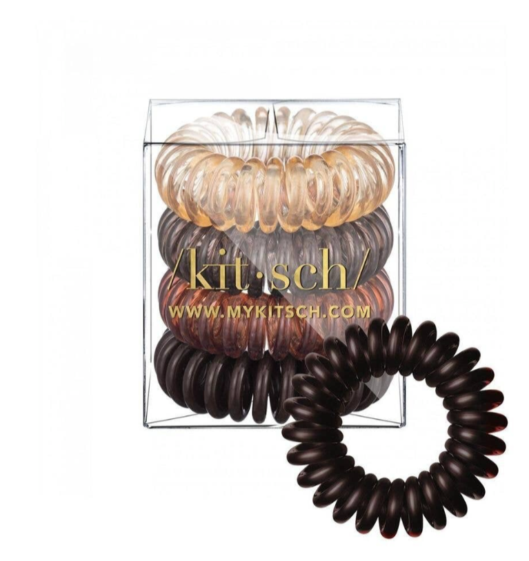 Spiral Hair Ties-Browns