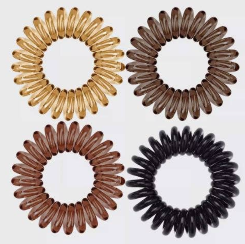 Spiral Hair Ties-Browns